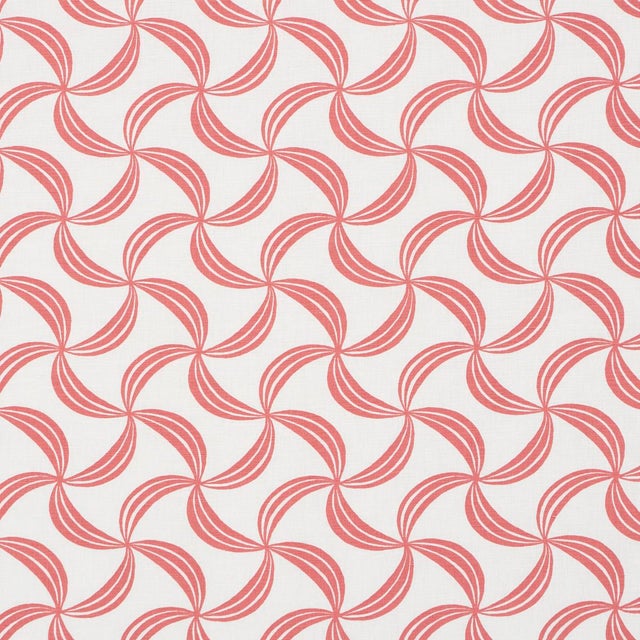 SAMPLE - Schumacher Ambrosia Fabric In Coral For Sale
