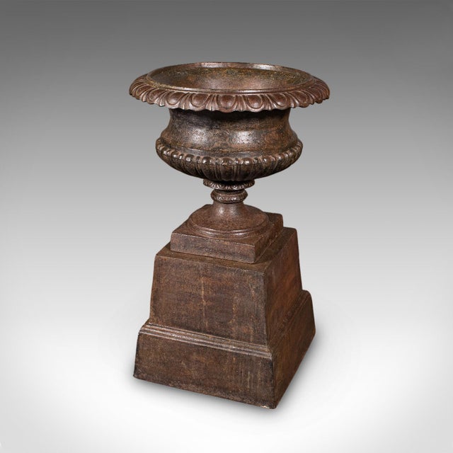 Mid 19th Century Pair of Antique Garden Planters, English, Outdoor Display Urn, Victorian, c.1850 For Sale - Image 5 of 12