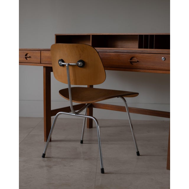 A beautiful example of Danish modern craftsmanship, this flip-top partners desk was designed by Peter Løvig Nielsen in the...