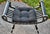 Black Curule Vanity Stool Bench Roman Slatted Saddle Seat Chair Hollywood Regency For Sale - Image 8 of 14
