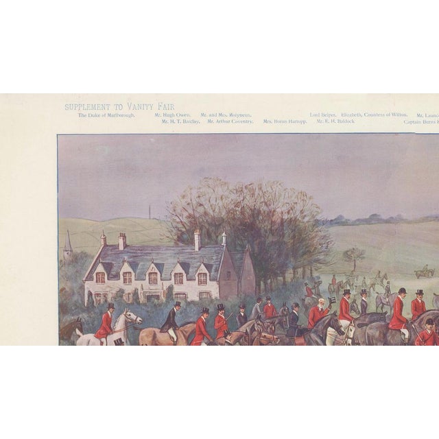 Black Cuthbert Bradley, Vanity Fair Quorn Fox Hunt at Kirby Gate, 1901, Print For Sale - Image 8 of 9