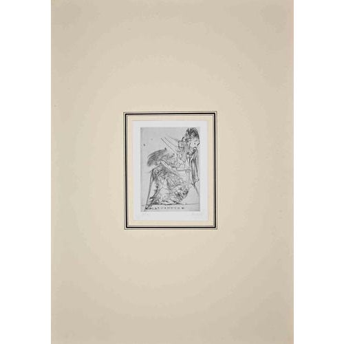 Etching on paper. Hand signed and numbered. Edition of 10. Very good condition. This piece is attributed to the mentioned...