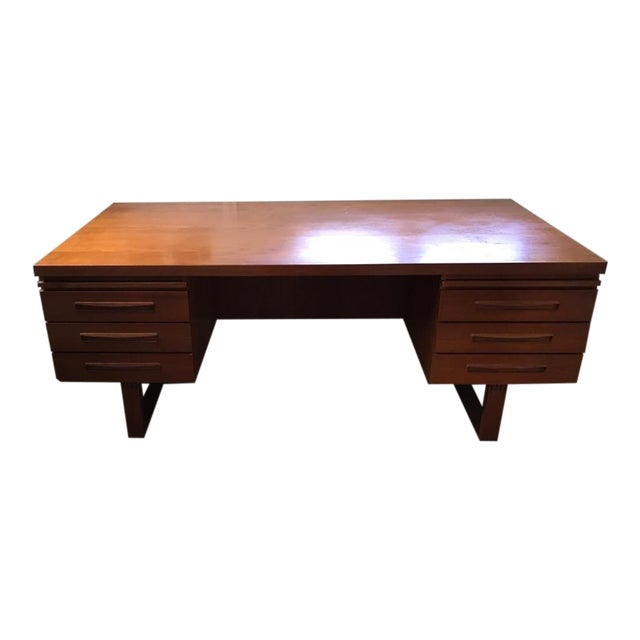 Danish Modern Teak Partner's Desk Chairish