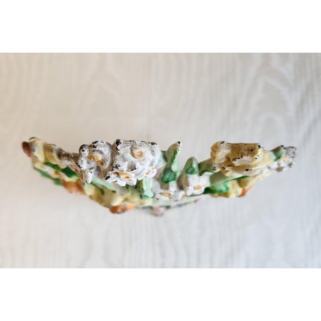 Antique Hubley Cast Iron Daffodil & Narcissus Basket Doorstop #266 For Sale - Image 10 of 10