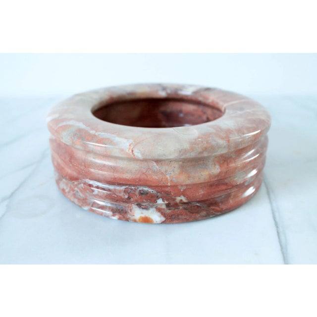 Mid 20th Century Vintage Pair of Natural Onyx Ashtrays For Sale - Image 5 of 7