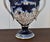 Italian Ceramic Lidded Urn Capodimonte Cobalt Blue Gold Relief Cherubs 70s For Sale - Image 12 of 16