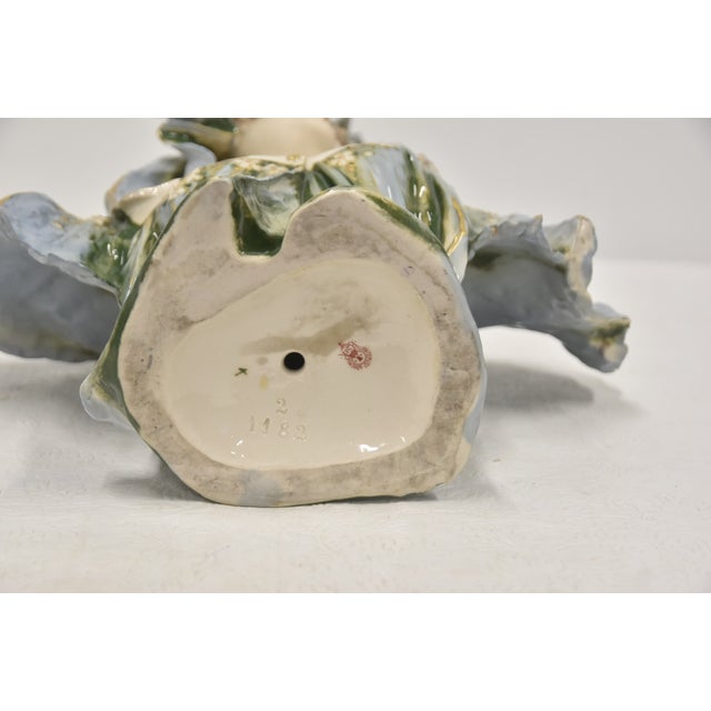 Early 20th Century Glazed Turn Tepltiz Amphora Bust of Woman For Sale - Image 11 of 14