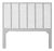 Liam Headboard Double - Light Gray For Sale