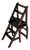 Antique Library Stairs in French Hardwood For Sale