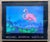 Original Poster Nocturnal Desert, Flamingo, by Michael Morrow, Santa Fe. This framed poster by Michael Morrow, titled...