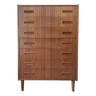 Danish Teak Chest of Drawers from Borge Dam, 1960s For Sale