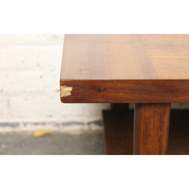 Mid-Century Modern Multitiered Walnut Coffee Table For Sale - Image 9 of 12
