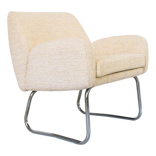 Vintage Sled Base Armchair, Germany, 1970s For Sale