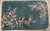 Handmade antique Art Deco Chinese rug in green shade with floral design. The rug is from the beginning of 20th century in...