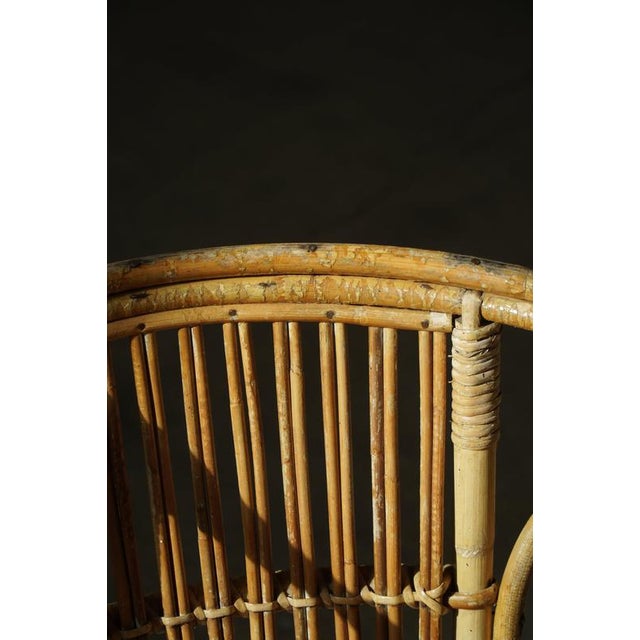 Danish Modern Bamboo Dining Chairs by Robert Wengler, 1930s, Set of 6 For Sale - Image 13 of 18