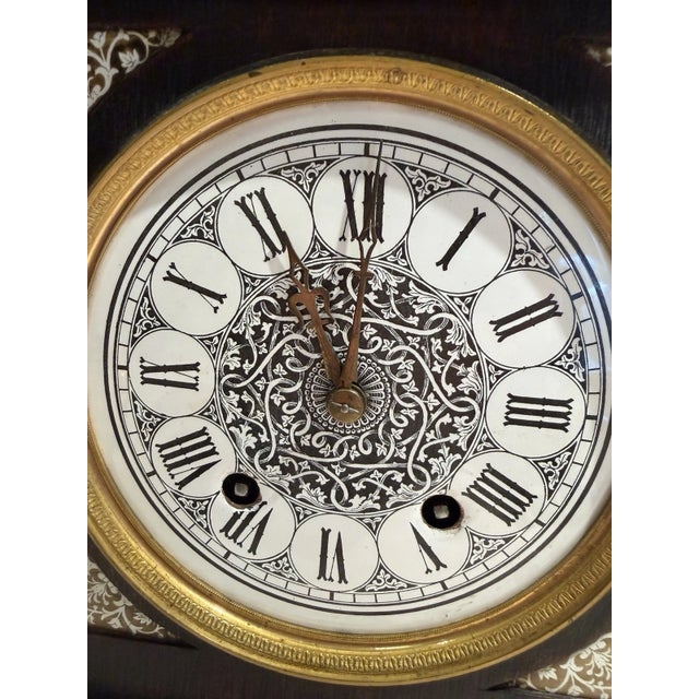 19th Century French Aesthetic Style Mantel Clock Attributed to Lewis Foreman Day For Sale - Image 10 of 13