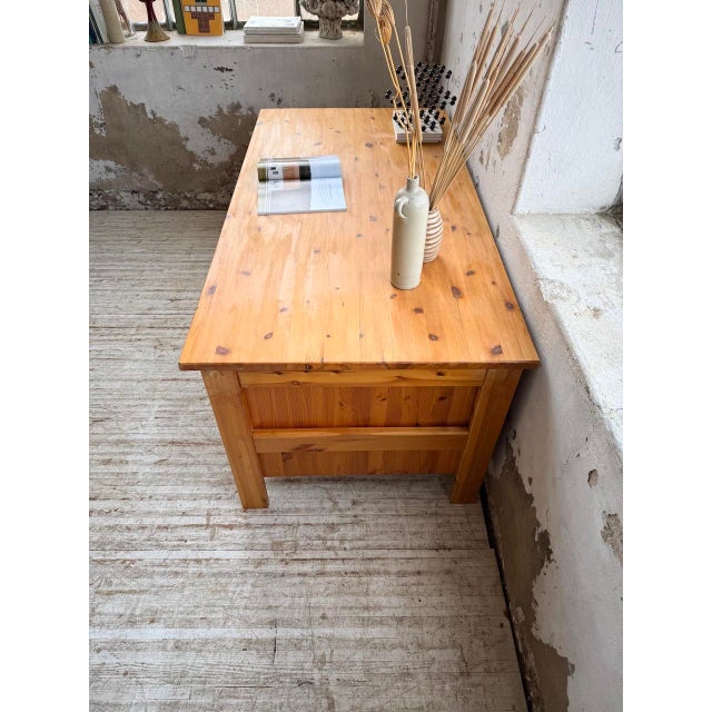 Swedish Pine Desk in the style of Aperldoon, 1970s For Sale - Image 13 of 18