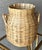 Tan Late 20th-Century Handwoven Natural Willow “Lidded Milk Can” Decorative Storage Basket For Sale - Image 8 of 12