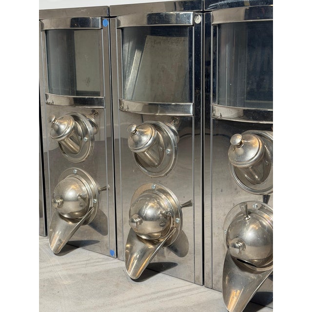 Industrial Industrial Coffee Silos in Stainless Steel, Set of 4 For Sale - Image 3 of 8