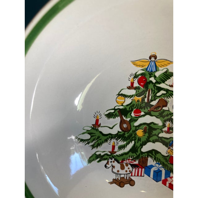 Ceramic Vintage Christmas Tree Bowls, Set of 10 For Sale - Image 7 of 9