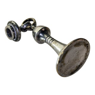 Mid Century Chrome Pendant or Door Pull For Sale