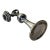 Mid Century Chrome Pendant or Door Pull For Sale