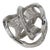 Regina Andrew Metal Knot in Polished Nickel For Sale