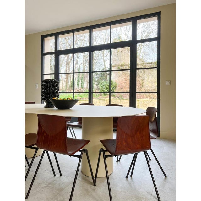 Boho Oval Dining Table in Metal by Laurence Du Tilly For Sale - Image 10 of 11