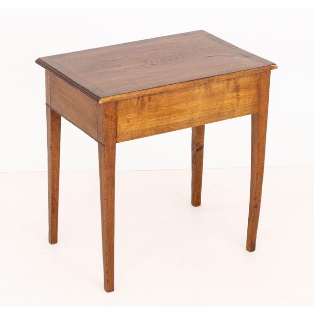 Wood Federal Style Oak Side Table For Sale - Image 7 of 7