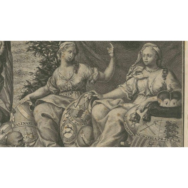 Paper Allegory of Emperor Charles VI and the Habsburg Monarchy, 1720, Engraving For Sale - Image 7 of 13