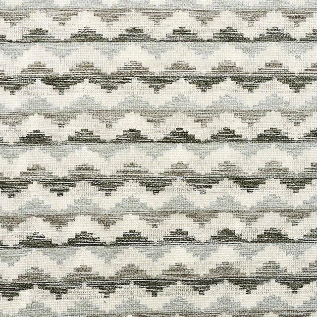 Sample - Schumacher Roebuck Performance Fabric in Grey For Sale