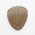 Two Art Deco wall lamps in the shape of a shell. Made of Murano Graniglia glass, mounted on a brass base. The wall lamps...