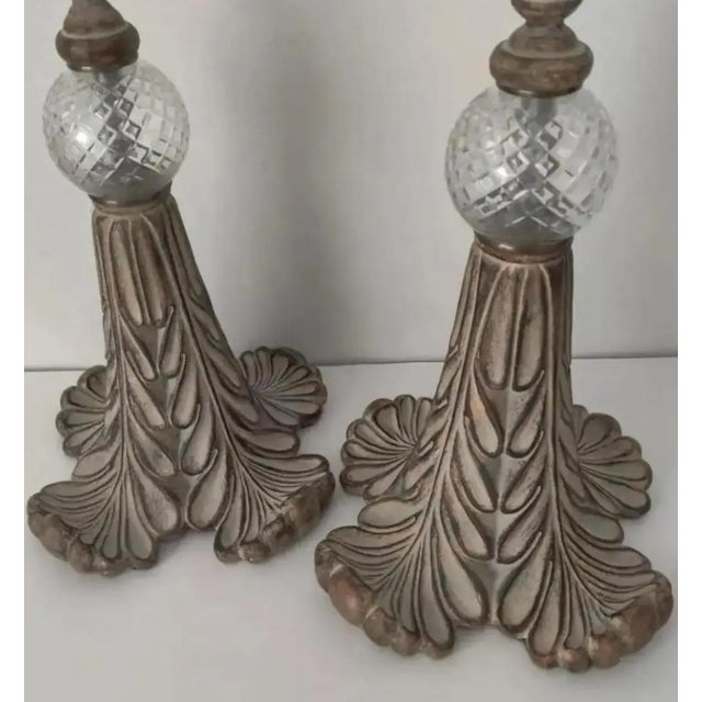 Taupe Vintage John-Richard Floor Torchières - A Pair For Sale - Image 8 of 12
