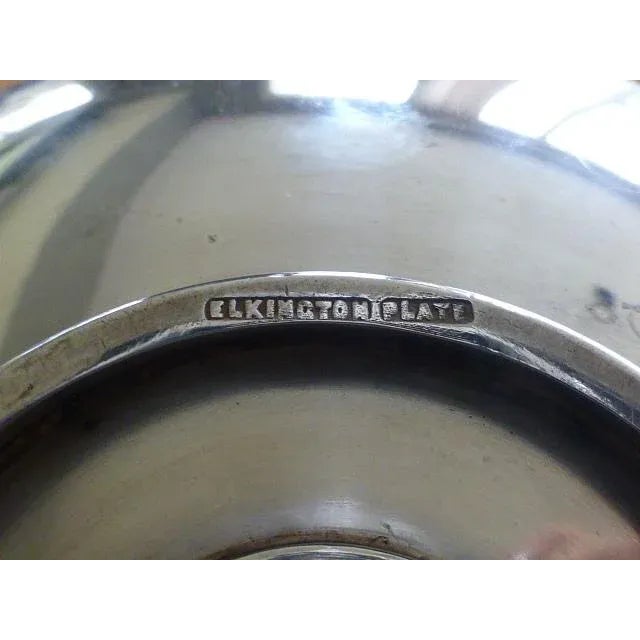 1937 George VI Queen Elizabeth Coronation Coin Set Elkington Silver Plate Dish For Sale In Chicago - Image 6 of 7
