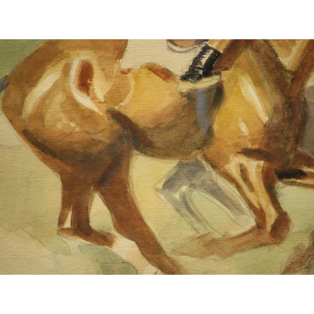 "Two Racehorses" For Sale - Image 5 of 6