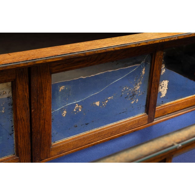 Antique Quartersawn Oak "Peerless" Display Case by Jac. Lederer For Sale - Image 11 of 18