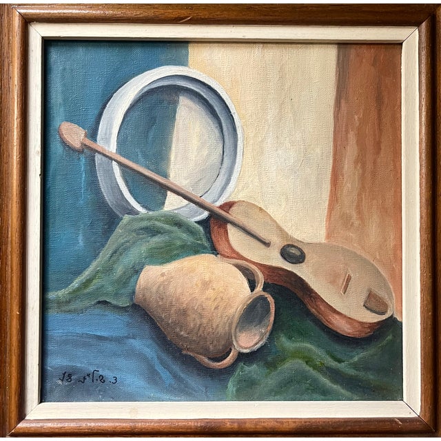 Modern Still Life With Guitar For Sale - Image 3 of 8