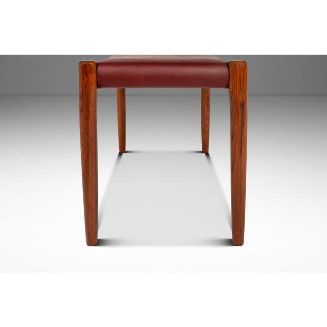 Danish Modern Model 77a Ottoman in Teak & Leather by Niels Otto Møller for j.l. Møller Mobelfabrik, Denmark, C. 1960's For Sale In Orlando - Image 6 of 18