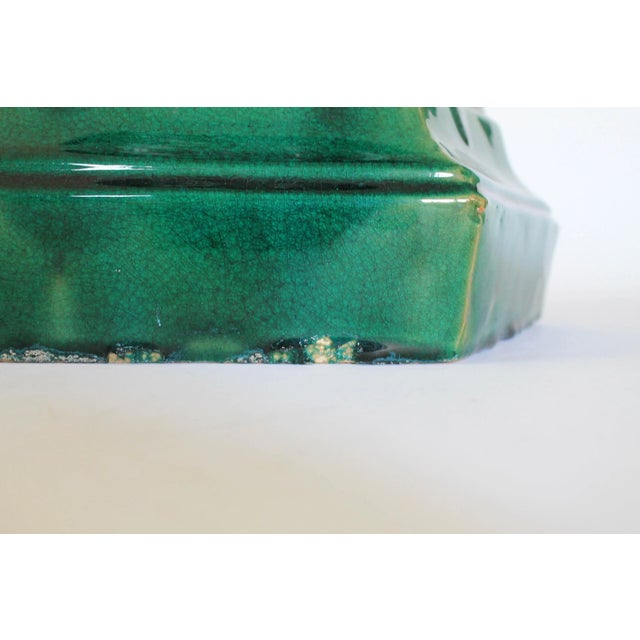 Green Asian Pedestal Garden Stool For Sale - Image 8 of 11
