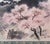Mid 20th Century Large Showa Era Japanese Monochrome Print, Landscape With a House and Sakura For Sale - Image 5 of 9
