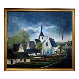 20th Century Oil on Canvas For Sale