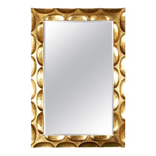 1980s Gilded Honeycomb Mirror by Bryan Cox For Sale