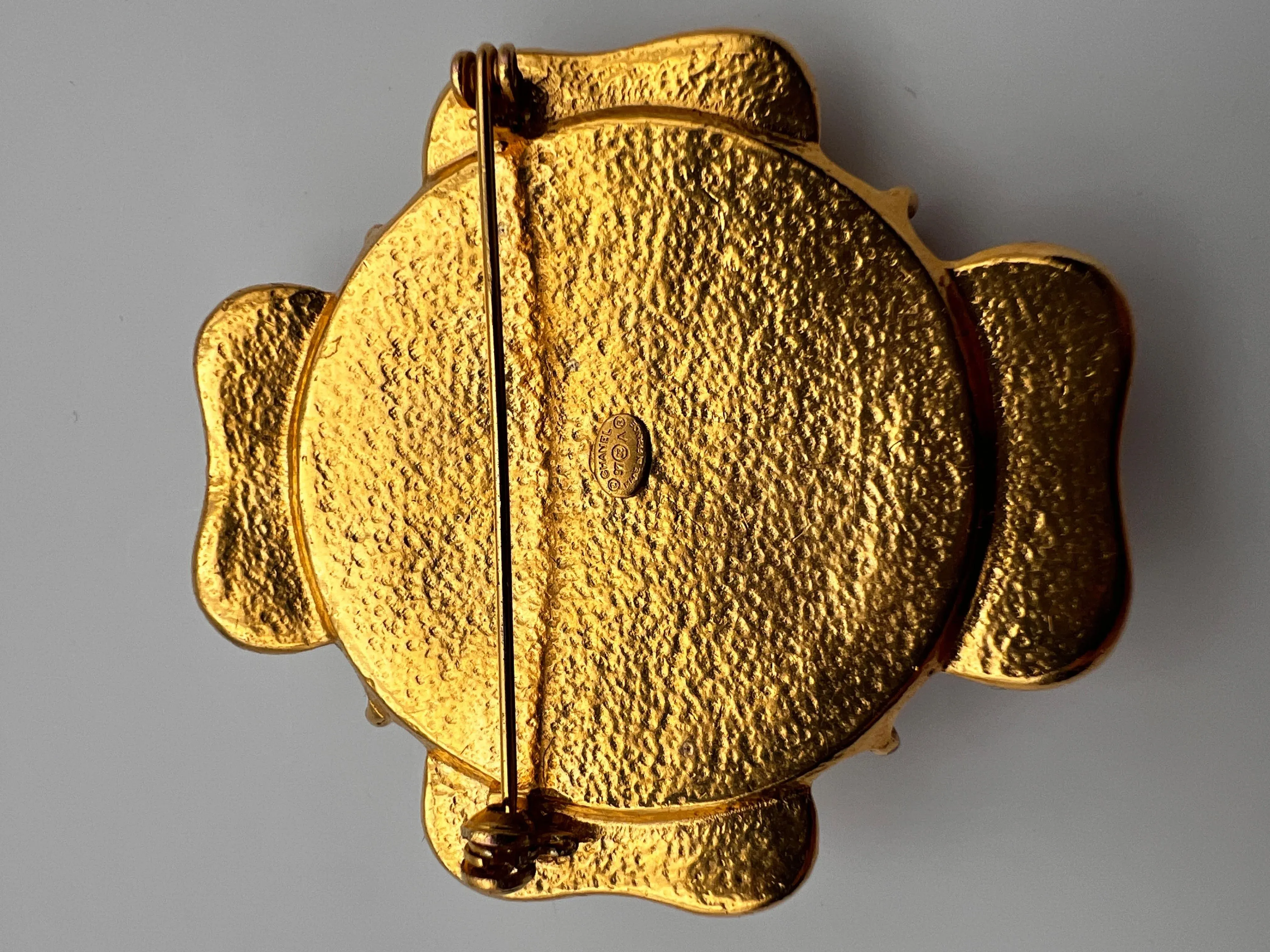 Chanel Gripoix Melted Glass Brooch 1997 Paris | Chairish