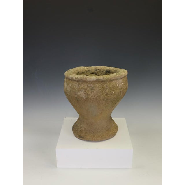 Early 18th Century Primitive Hand-Carved York Stone Garden Planter This is an incredibly rare, highly tactile 17th to...