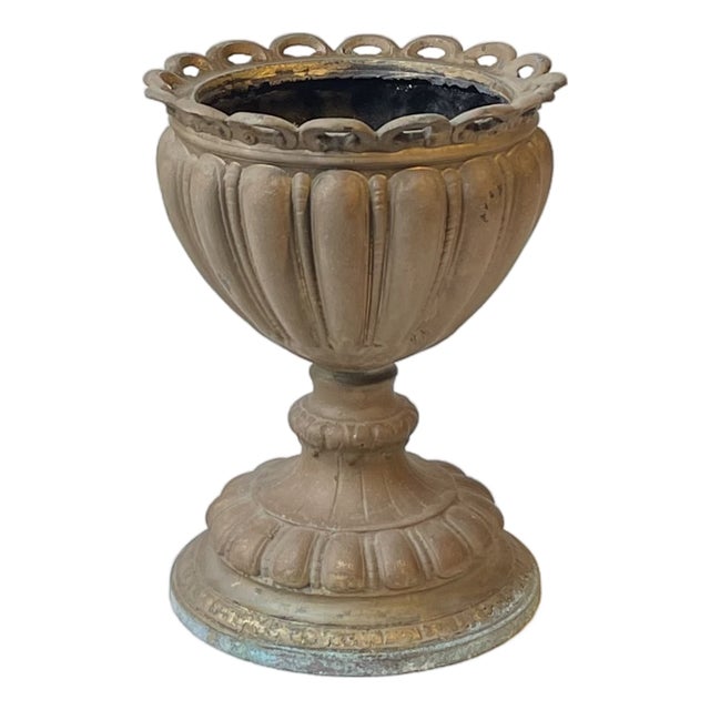 Antique Italian Garden Urn or Jardiniere in Bronze For Sale