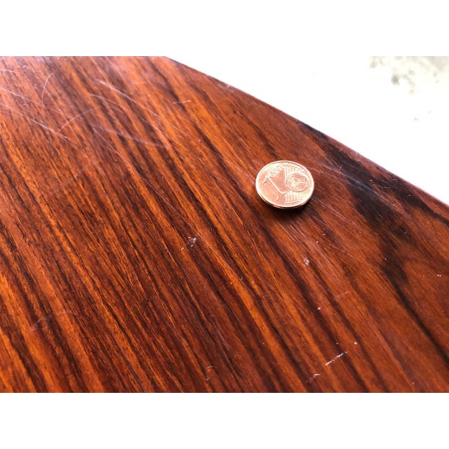 Mid-Century Round Extendable Dining Table with Butterfly Leaf, 1960s For Sale - Image 8 of 18