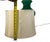 Vintage Chinoiserie Emerald Green Lacquer Metal Tea Caddy Table Lamp With Chiffon Shade For Sale In Atlanta - Image 6 of 9