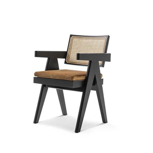 Chair designed by pierre jeanneret circa 1950, relaunched in 2019. Manufactured by cassina in italy. This chair is one of...