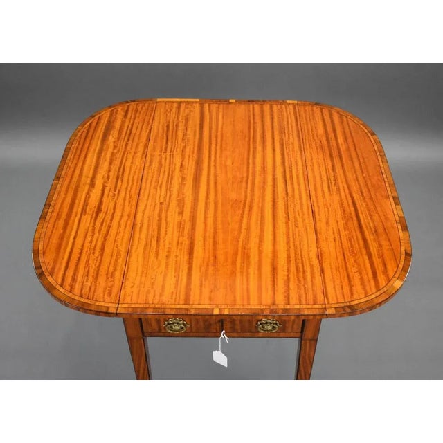 Early 19th Century George III Satinwood Pembroke Table, 1800s For Sale - Image 5 of 10