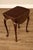 High Quality Vintage Cherry Oval Top Drop-Leaf End Table